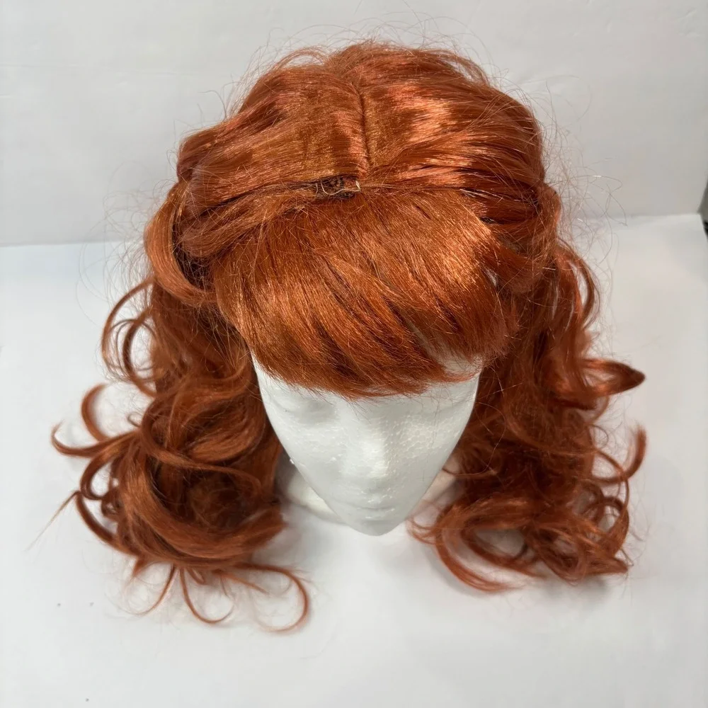 Disney Kid Frozen II Anna Wig Auburn Red Braided Costume Hair Halloween Dress Up